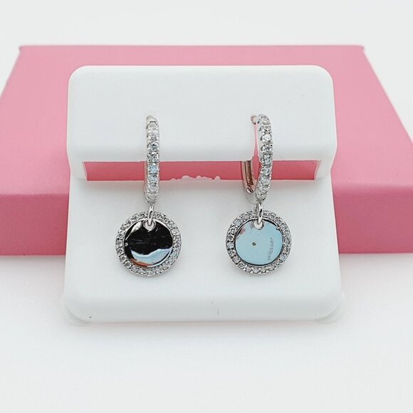 - "925 Sterling Silver Cubic Zirconia Earrings, U19254704 - Picture 7 of 11